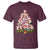 Cute Pink Pigs Christmas Tree T Shirt Funny Farmer Xmas Lights Festive Vibe - Wonder Print Shop