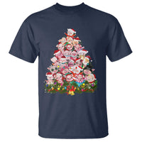 Cute Pink Pigs Christmas Tree T Shirt Funny Farmer Xmas Lights Festive Vibe - Wonder Print Shop
