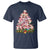 Cute Pink Pigs Christmas Tree T Shirt Funny Farmer Xmas Lights Festive Vibe - Wonder Print Shop