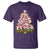 Cute Pink Pigs Christmas Tree T Shirt Funny Farmer Xmas Lights Festive Vibe - Wonder Print Shop