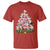 Cute Pink Pigs Christmas Tree T Shirt Funny Farmer Xmas Lights Festive Vibe - Wonder Print Shop