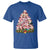 Cute Pink Pigs Christmas Tree T Shirt Funny Farmer Xmas Lights Festive Vibe - Wonder Print Shop