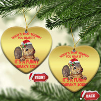 Xmas Squirrel Christmas Ornament It's A Funny Squeaky Sound Xmas Things - Wonder Print Shop