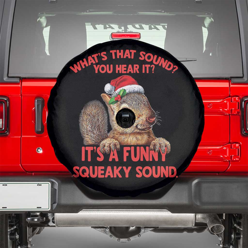 Christmas Squirrel Spare Tire Cover It's A Funny Squeaky Sound Xmas Things