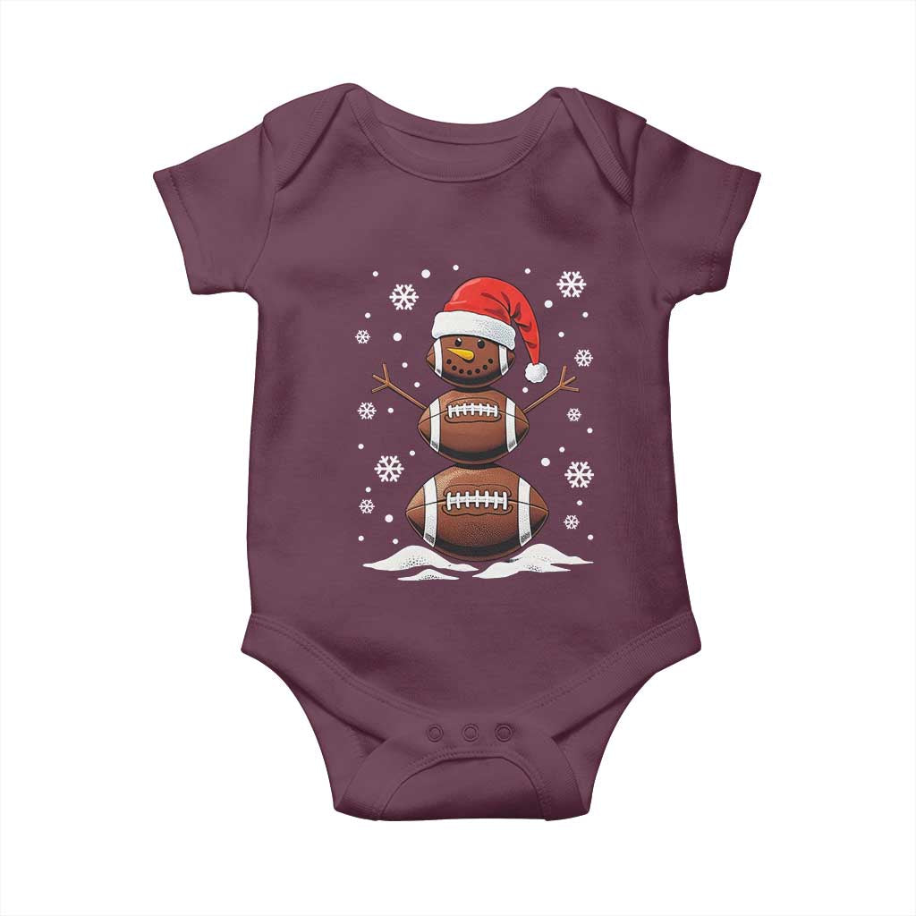 Christmas Football Baby Onesie Rugby Snowman Xmas Festive Holiday Sports