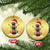 Xmas Football Christmas Ornament Rugby Snowman Xmas Festive Holiday Sports - Wonder Print Shop