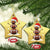 Xmas Football Christmas Ornament Rugby Snowman Xmas Festive Holiday Sports - Wonder Print Shop