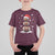 Christmas Football T Shirt For Kid Rugby Snowman Xmas Festive Holiday Sports - Wonder Print Shop