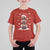 Christmas Football T Shirt For Kid Rugby Snowman Xmas Festive Holiday Sports - Wonder Print Shop