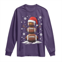 Christmas Football Long Sleeve Shirt Rugby Snowman Xmas Festive Holiday Sports
