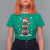 Christmas Football T Shirt For Women Rugby Snowman Xmas Festive Holiday Sports - Wonder Print Shop
