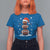 Christmas Football T Shirt For Women Rugby Snowman Xmas Festive Holiday Sports - Wonder Print Shop