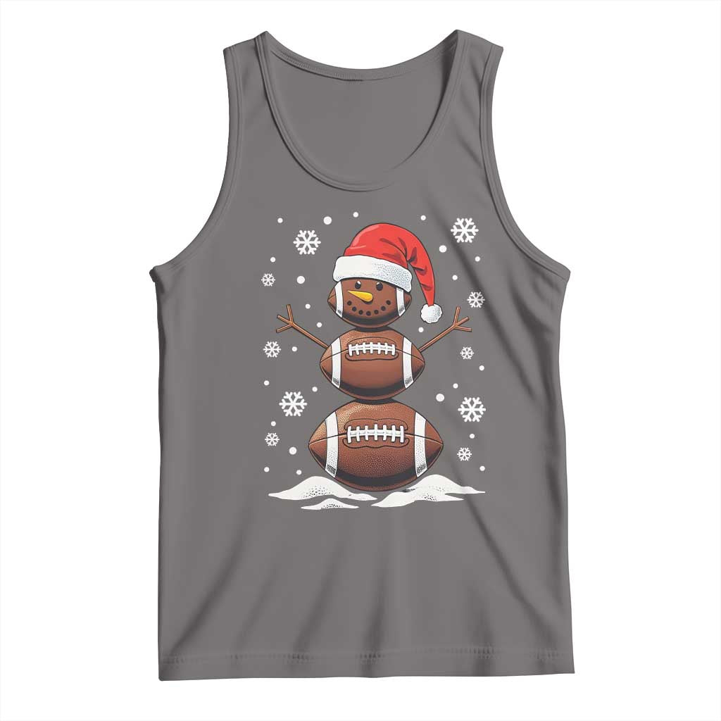Christmas Football Tank Top Rugby Snowman Xmas Festive Holiday Sports