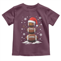 Christmas Football Toddler T Shirt Rugby Snowman Xmas Festive Holiday Sports