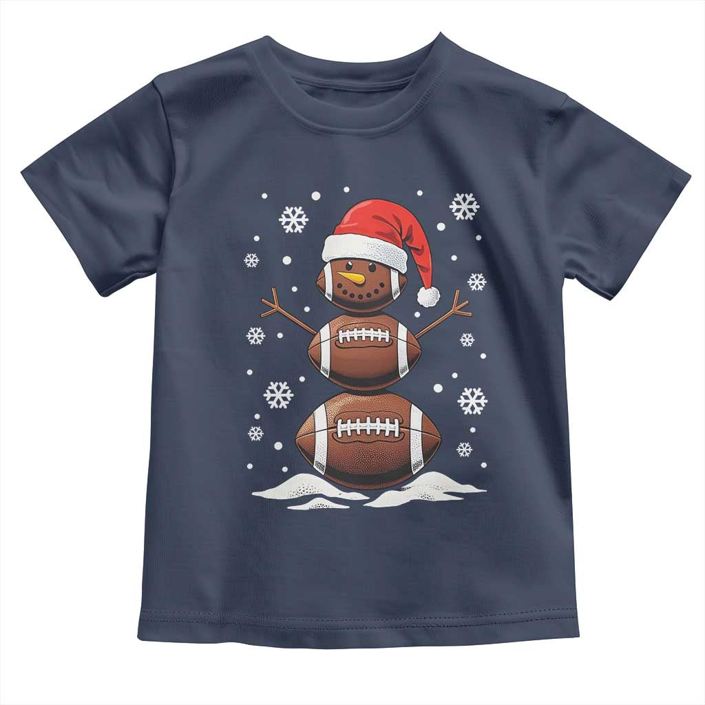 Christmas Football Toddler T Shirt Rugby Snowman Xmas Festive Holiday Sports