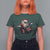 Funny Rock'n Roll Santa Claus T Shirt For Women Cool Drummer Festive Christmas - Wonder Print Shop