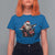 Funny Rock'n Roll Santa Claus T Shirt For Women Cool Drummer Festive Christmas - Wonder Print Shop