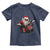 Funny Rock'n Roll Santa Claus Toddler T Shirt Cool Drummer Festive Christmas