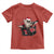 Funny Rock'n Roll Santa Claus Toddler T Shirt Cool Drummer Festive Christmas