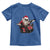Funny Rock'n Roll Santa Claus Toddler T Shirt Cool Drummer Festive Christmas