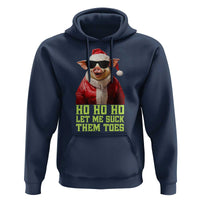 Funny Pig Santa Hoodie Ho Ho Ho Let Me Suck Them Toes Weird Festive Christmas