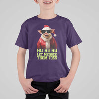 Funny Pig Santa T Shirt For Kid Ho Ho Ho Let Me Suck Them Toes Weird Festive Christmas - Wonder Print Shop