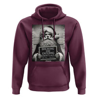 Funny Santa Mugshot Hoodie Naughty Christmas Festive Vibe TS02