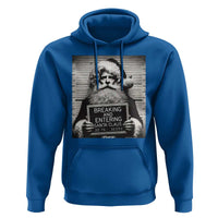 Funny Santa Mugshot Hoodie Naughty Christmas Festive Vibe TS02