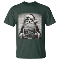 Funny Santa Mugshot T Shirt Naughty Christmas Festive Vibe - Wonder Print Shop