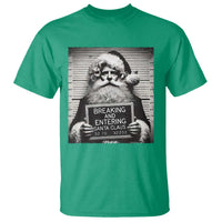 Funny Santa Mugshot T Shirt Naughty Christmas Festive Vibe - Wonder Print Shop