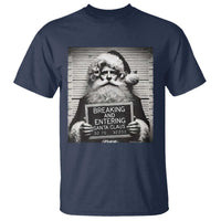 Funny Santa Mugshot T Shirt Naughty Christmas Festive Vibe - Wonder Print Shop
