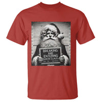 Funny Santa Mugshot T Shirt Naughty Christmas Festive Vibe - Wonder Print Shop