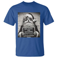 Funny Santa Mugshot T Shirt Naughty Christmas Festive Vibe - Wonder Print Shop
