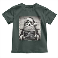 Funny Santa Mugshot Toddler T Shirt Naughty Christmas Festive Vibe