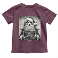 Funny Santa Mugshot Toddler T Shirt Naughty Christmas Festive Vibe