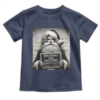 Funny Santa Mugshot Toddler T Shirt Naughty Christmas Festive Vibe