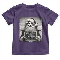 Funny Santa Mugshot Toddler T Shirt Naughty Christmas Festive Vibe