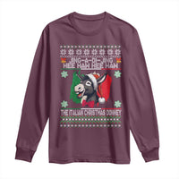 Italian Christmas Donkey Long Sleeve Shirt Funny Jing A Di Jing Hee Haw Italy Flag