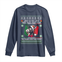 Italian Christmas Donkey Long Sleeve Shirt Funny Jing A Di Jing Hee Haw Italy Flag