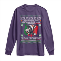 Italian Christmas Donkey Long Sleeve Shirt Funny Jing A Di Jing Hee Haw Italy Flag