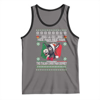Italian Christmas Donkey Tank Top Funny Jing A Di Jing Hee Haw Italy Flag