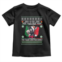 Italian Christmas Donkey Toddler T Shirt Funny Jing A Di Jing Hee Haw Italy Flag