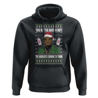Funny Christmas Sarcastic Diddy Hoodie You Better Watch Out The Diddler Coming To Town