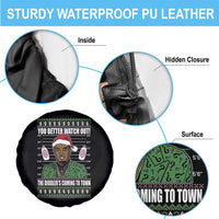 Funny Christmas Sarcastic Diddy Spare Tire Cover You Better Watch Out The Diddler Coming To Town