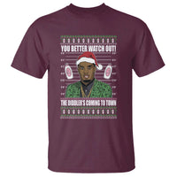 Funny Christmas Sarcastic Diddy T Shirt You Better Watch Out The Diddler Coming To Town - Wonder Print Shop
