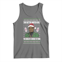 Funny Christmas Sarcastic Diddy Tank Top You Better Watch Out The Diddler Coming To Town