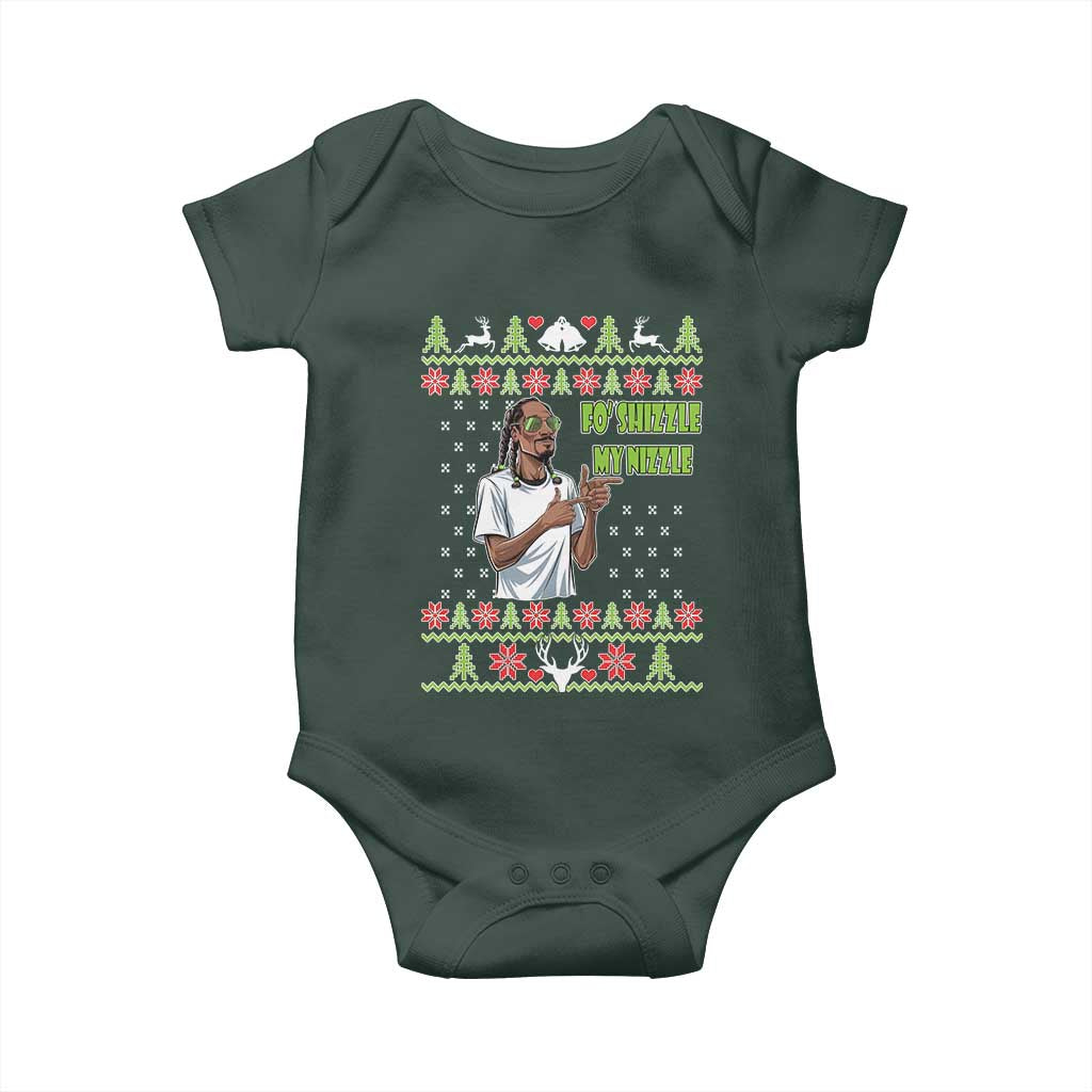 Funny Rapper Meme Christmas Baby Onesie Fo Shizzle My Nizzle