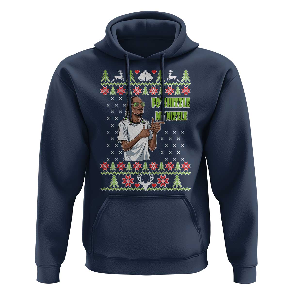 Funny Rapper Meme Christmas Hoodie Fo Shizzle My Nizzle