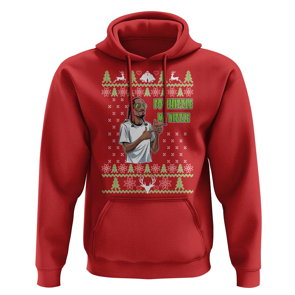 Funny Rapper Meme Christmas Hoodie Fo Shizzle My Nizzle