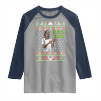 Funny Rapper Meme Christmas Raglan Shirt Fo Shizzle My Nizzle